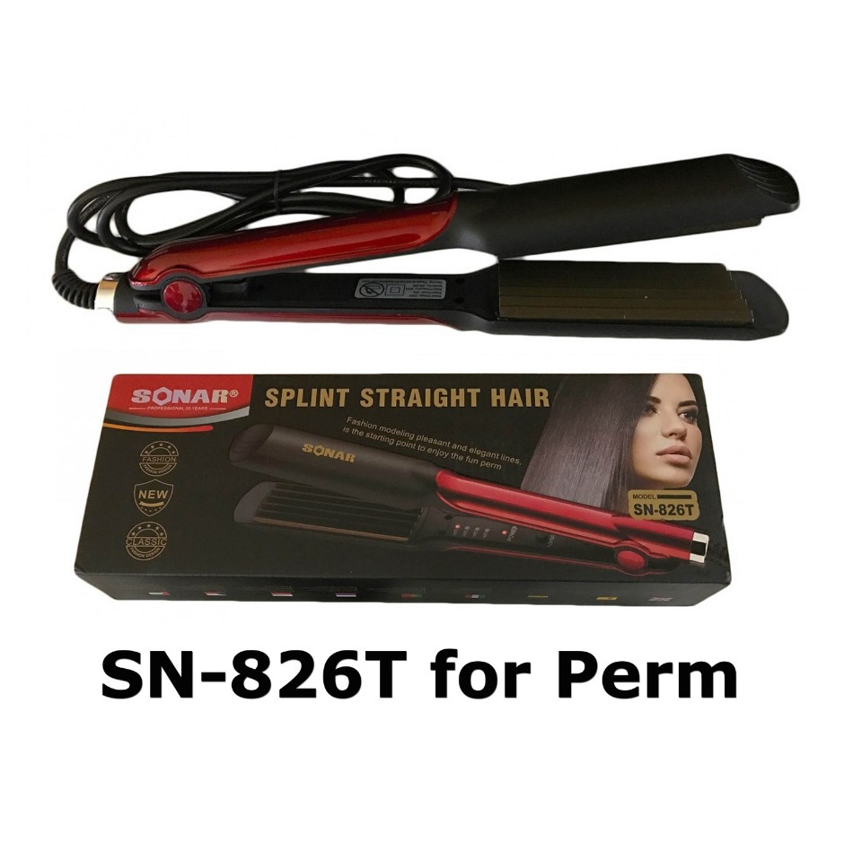 Sonar SN-826/826T Fast Heating Hair Straightener With Temperature Control -  Shopee Malaysia