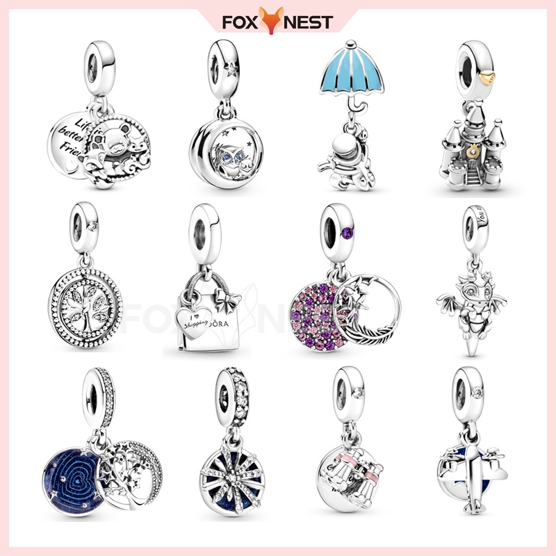 Two-color Castle Beads Charm Pendant (Pandora's charms bracelet) s925 ...