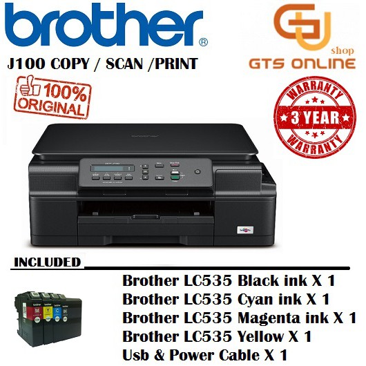 Brother Dcp J100 3 In 1 Printer Shopee Malaysia