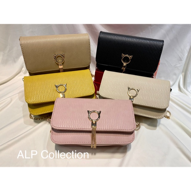 Long Chain Slingbag Women Crossbody Female Handbag Perempuan Shoulder Messenger Design Kuching Cat Simple Korea