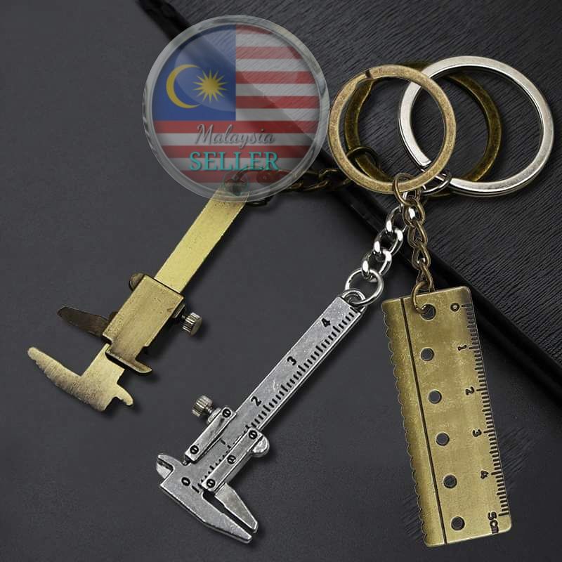 Tools Keyring Portable Gadget 0-4.5cm Car Keychain Mobile Pendant Mini Vernier Caliper Measuring Gauge/Multicolor