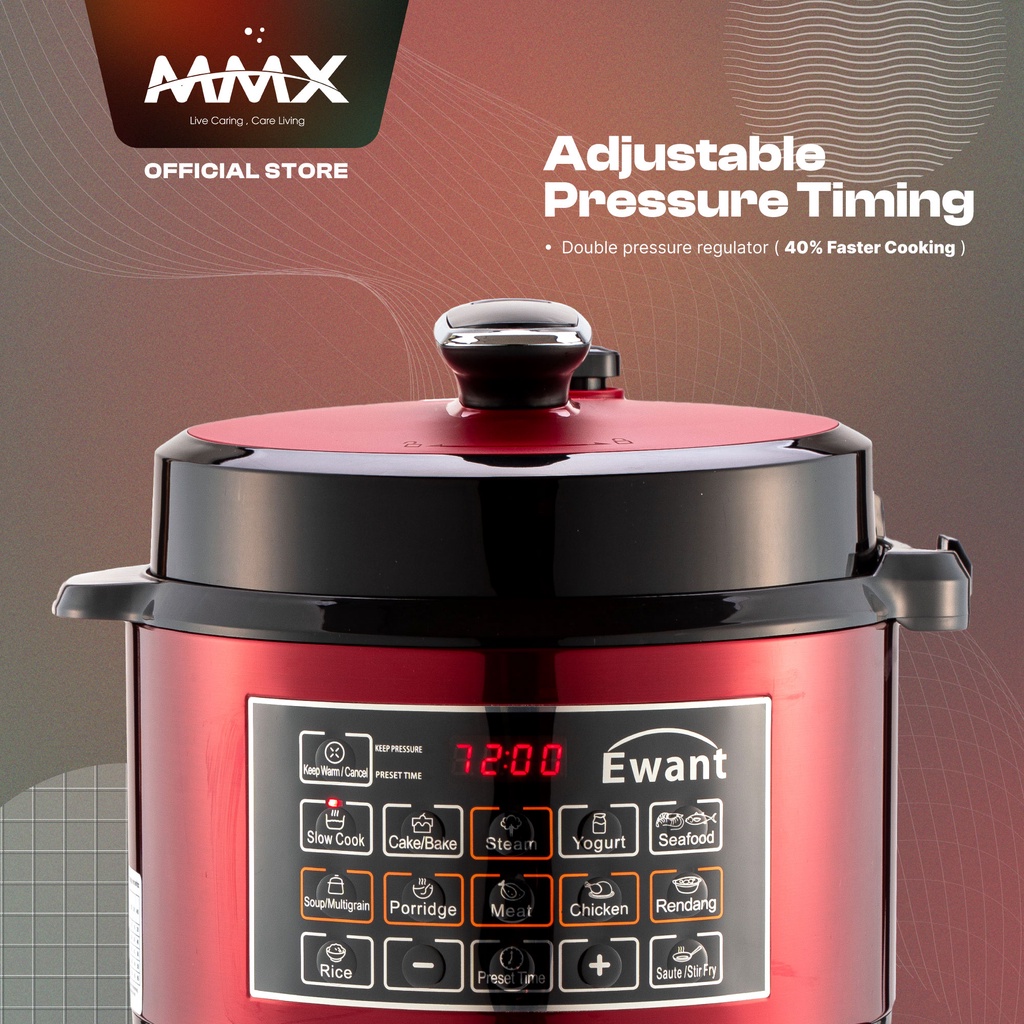 MMX Ewant Cuisinière Pro GP60 Extra Safety & Double Pressure Regulator