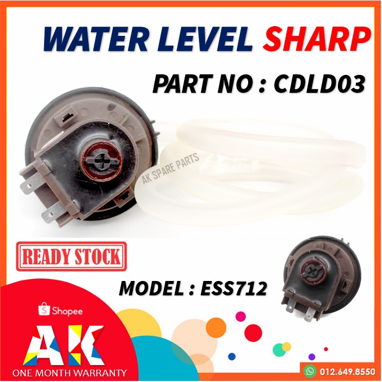 Water Level In My Location Washing Machine Spare Parts - Sharp Ess712 Water Level Switch(2Pin) Ready  Stock Cdld03 | Shopee Malaysia