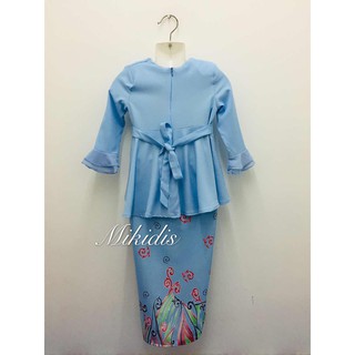  Harga  murah Modern Baju  Budak  Raya Premier sky blue pink 