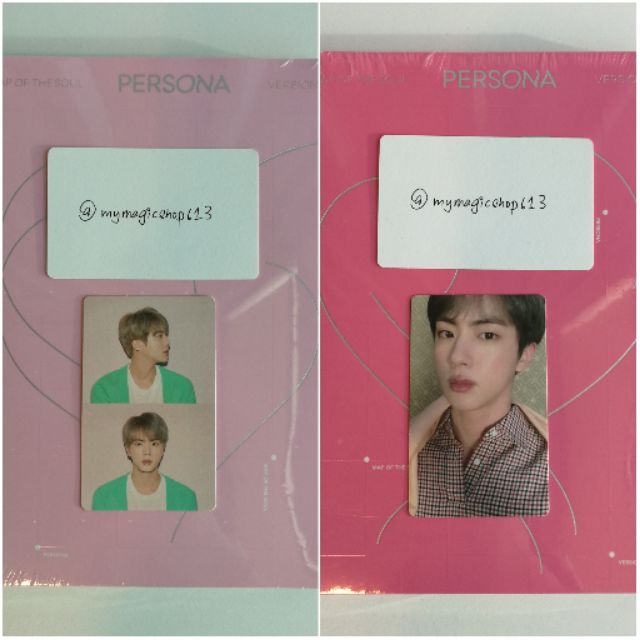 Bts Map Of The Soul Persona Album With Jin Photocard Ready Stock Shopee Malaysia