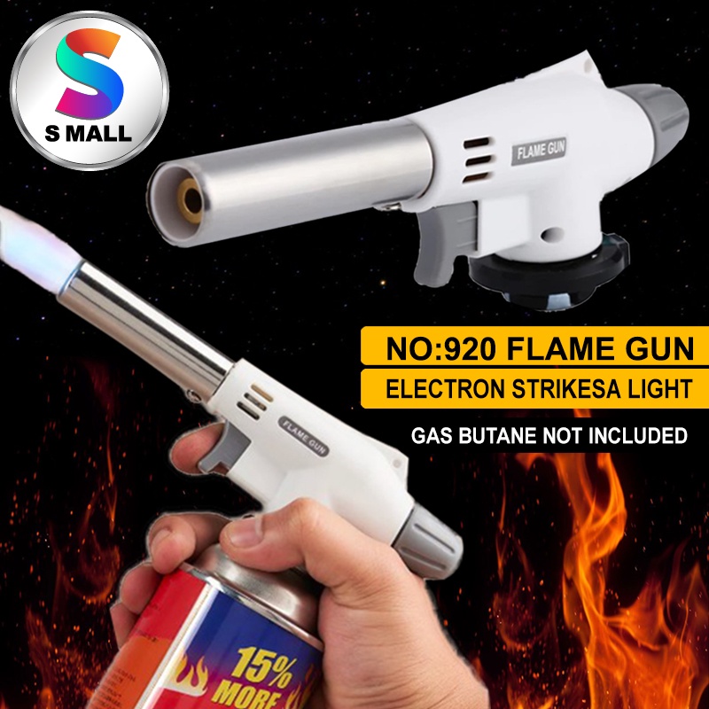 NO.920 FLAME GUN ELECTRON STRIKESA LIGHT MULTIPURPOSE PORTABLE BUTANE GAS TORCH CAMPING WELDING SAFELY IGNITION KITCHEN