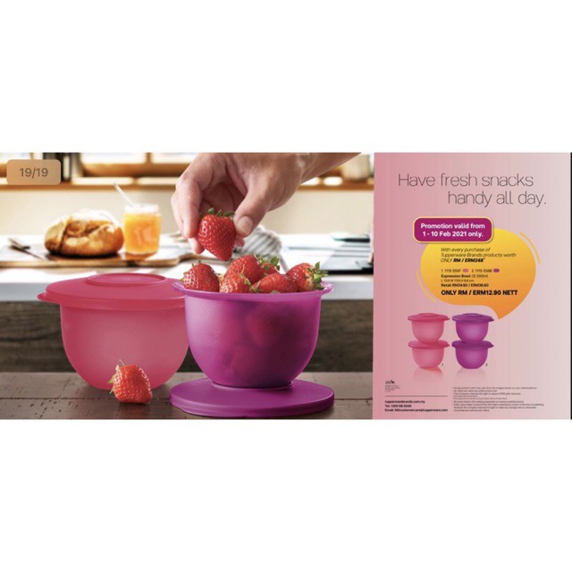 {Ready Stock} Tupperware Expression Bowl 550ml