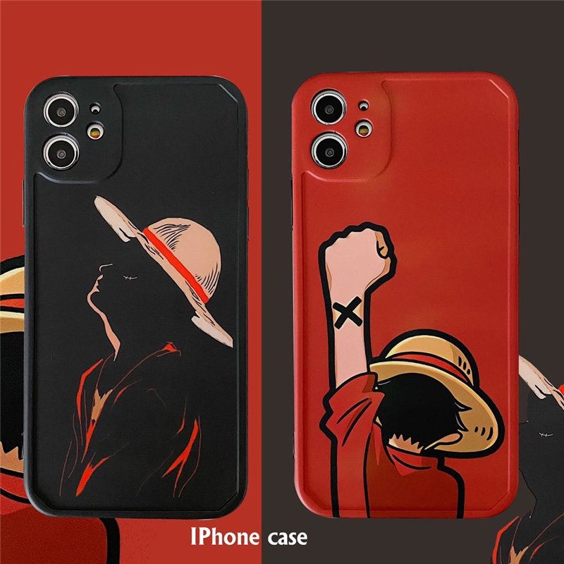 One Piece Luffy Anime Frame Iphone 11pro Case 11 Pro Max 7 8plus X Xr Xs Max 12 Pro Max Case Shopee Malaysia