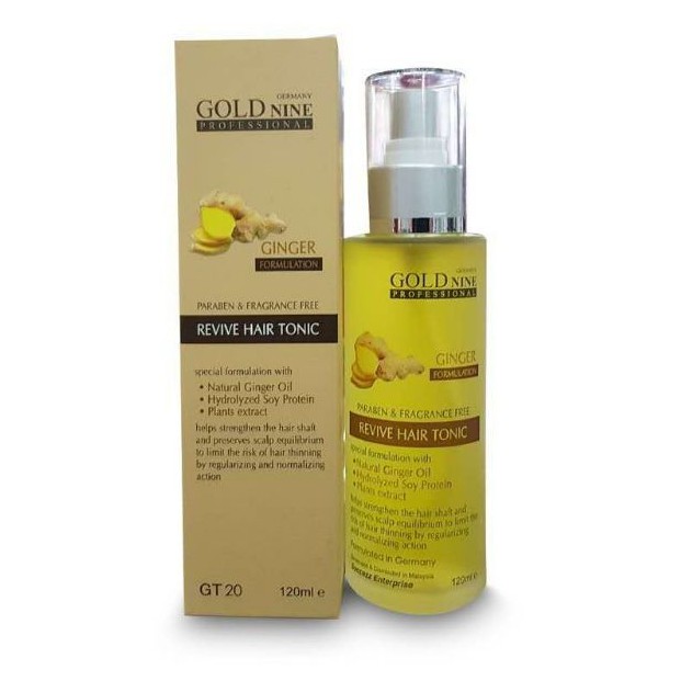 "Rm25.19" After Cashback GoldNine Ginger Revive Hair Tonic 120ml