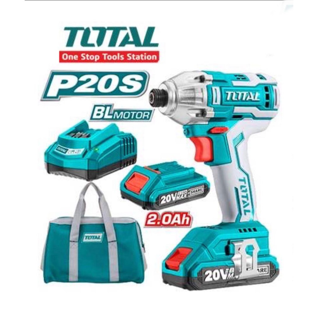 TOTAL BRAND CORDLESS BRUSHLESS IMPACT DRIVER 20V TIRLI2002 Shopee