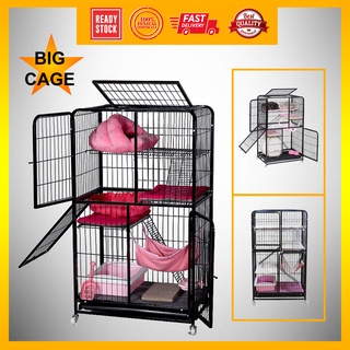 LARGE PLATFORM) Sangkar Kucing Besar 3 Tingkat / Big Cat Cage 3 