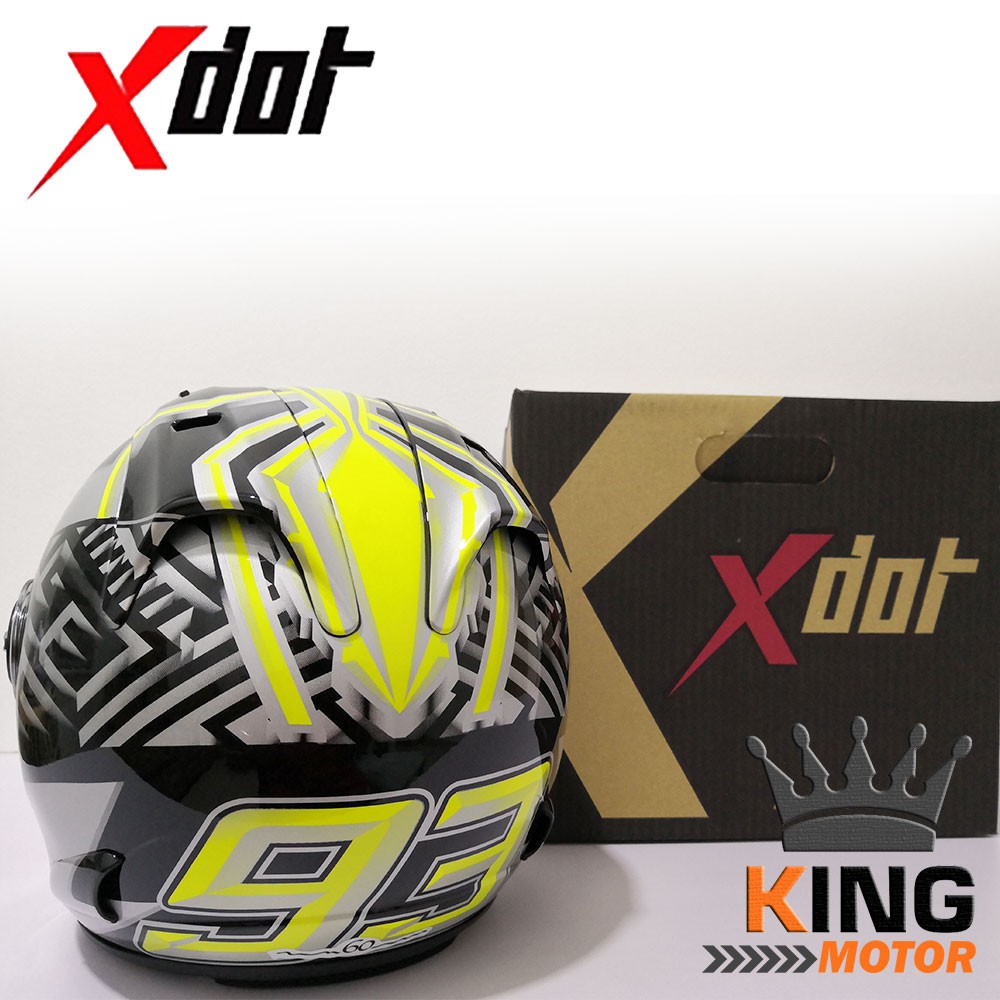 XDOT HELMET G626A BLACK YELLOW Shopee Malaysia