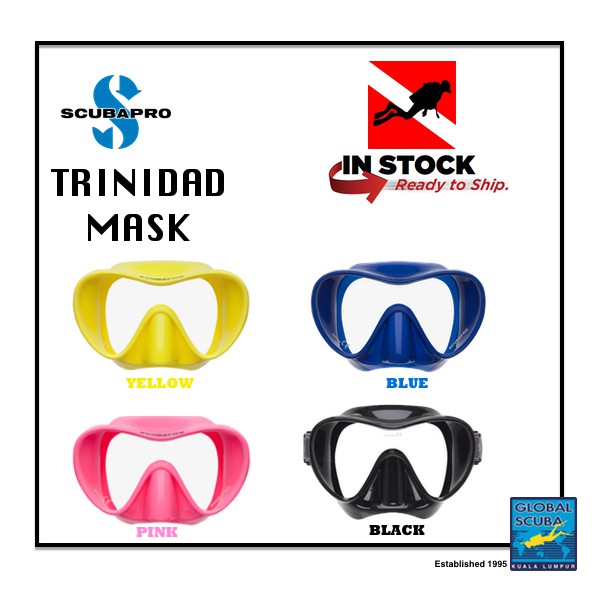 SCUBAPRO Trinidad 3 Mask for Scuba Diving and Snorkeling Shopee Malaysia