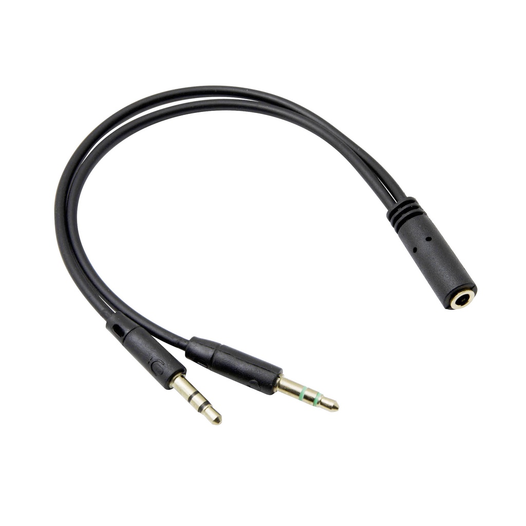 Y Audio Splitter Aux Audio Cable Pc Headphone Earphone Mic Jack 3.5mm 2