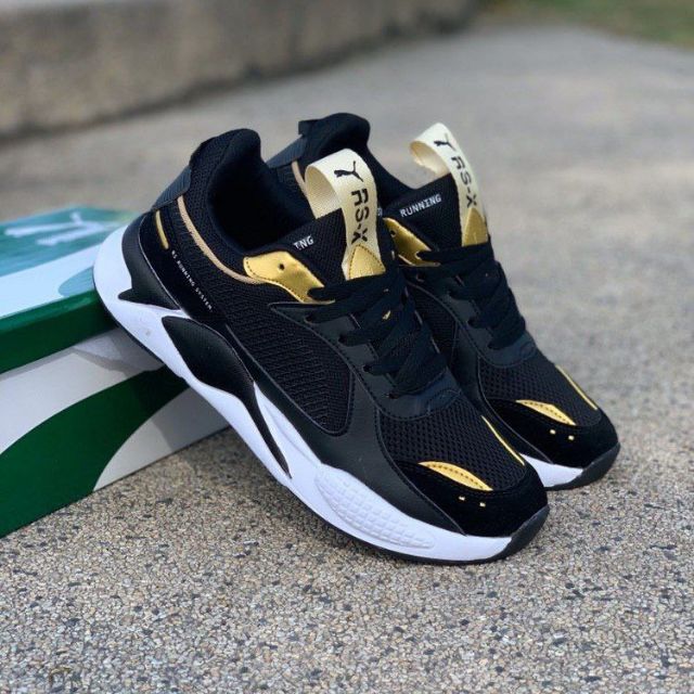 💥Sneakers Puma RSX Black Gold [Size 36 