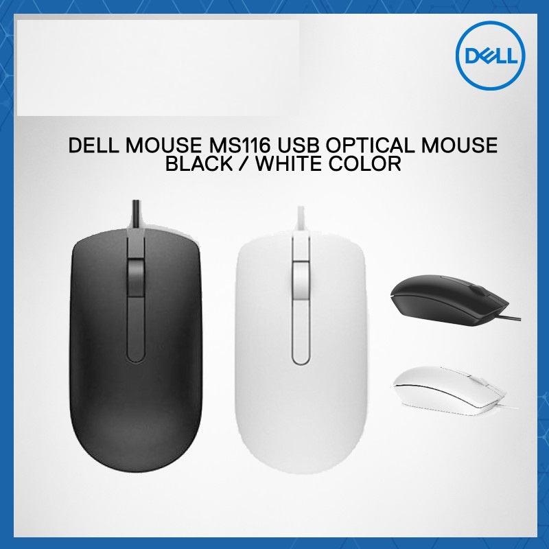 Dell Original MS116 USB Wired Optical Mouse | Shopee Malaysia