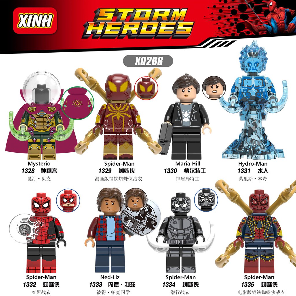 52 Marvel ELECTRO-SPIDERMAN Villain-Fit lego figure