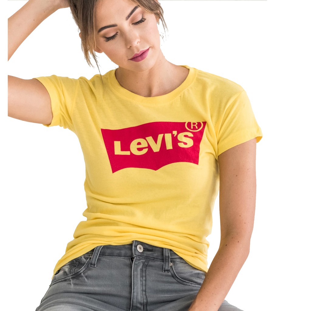 levis yellow t shirt women's