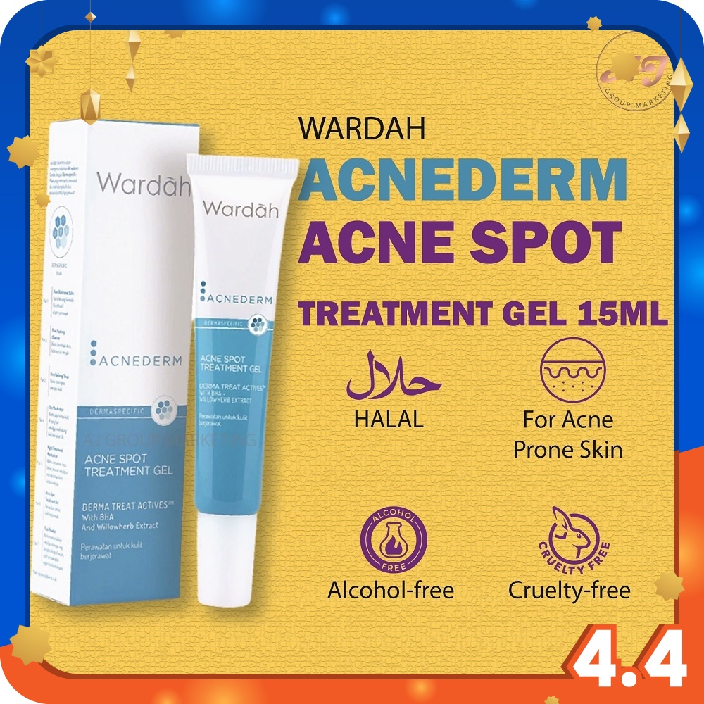 Wardah Acnederm Acne Spot Treatment Gel (15ml) | Shopee Malaysia