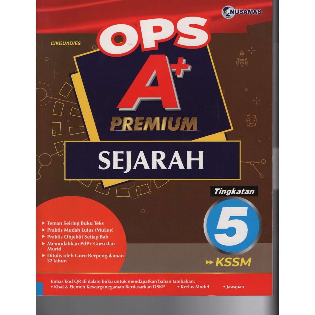 OPS A+ PREMIUM SEJARAH TINGKATAN 5  2022  Shopee Malaysia