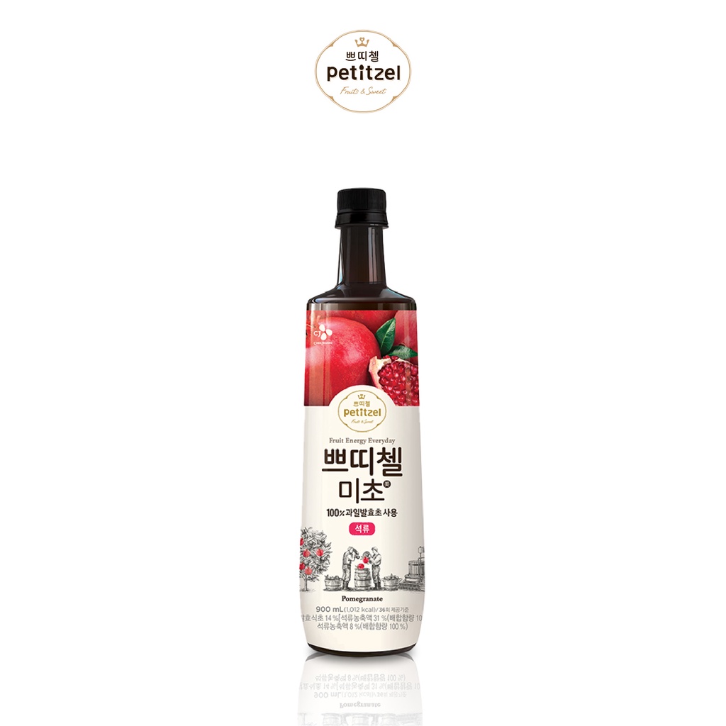 (Korea Import) CJ Petitzel Vinegar Drink Pomegranate 900ml 100