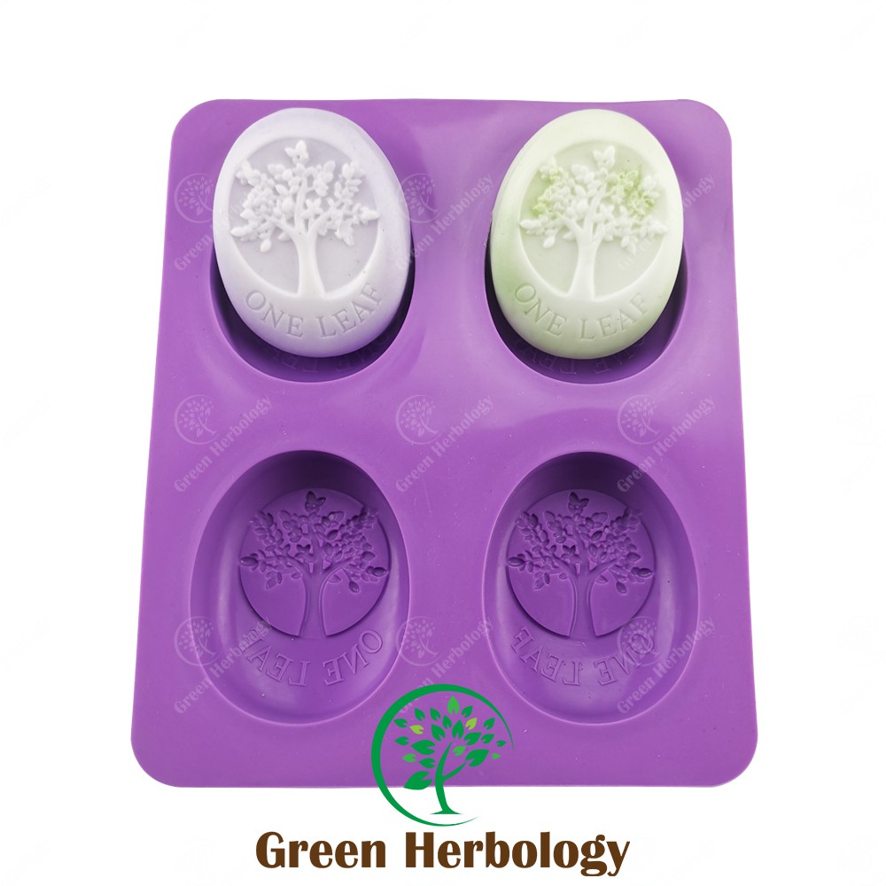 Round Tree 4 Silicone Mold for Handmade Soap Bar Shopee Malaysia