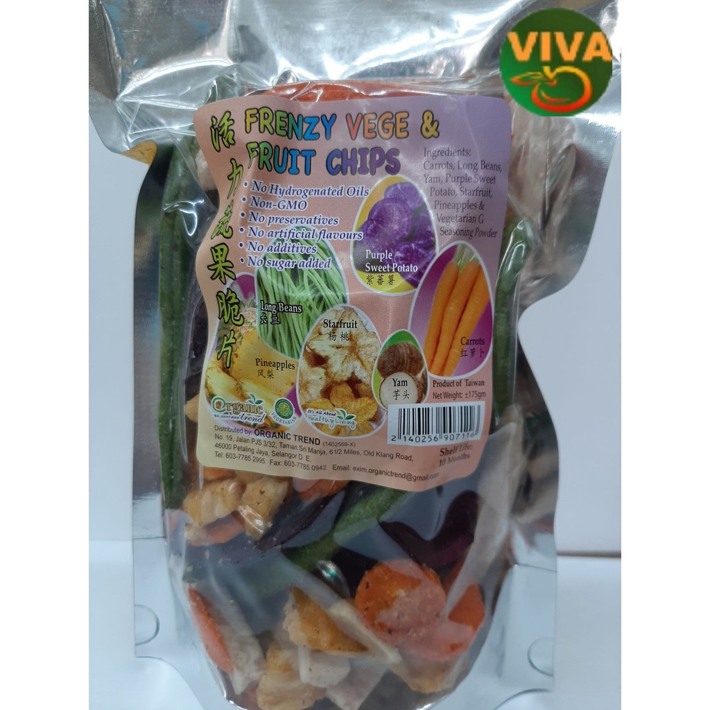 Frenzy Vege & Fruit Chips (175gm)