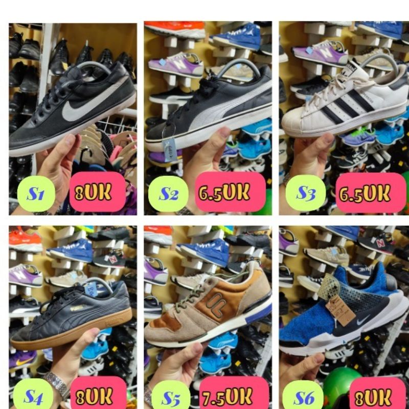 Kasut bundle sneakers kasut terpakai