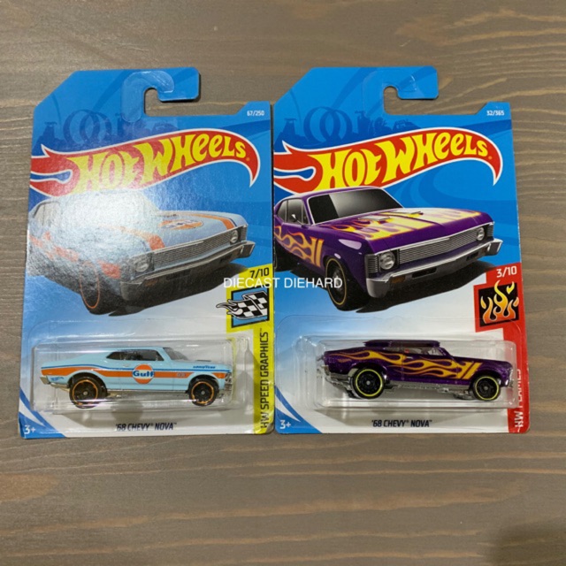 hot wheels 68 chevy nova gulf