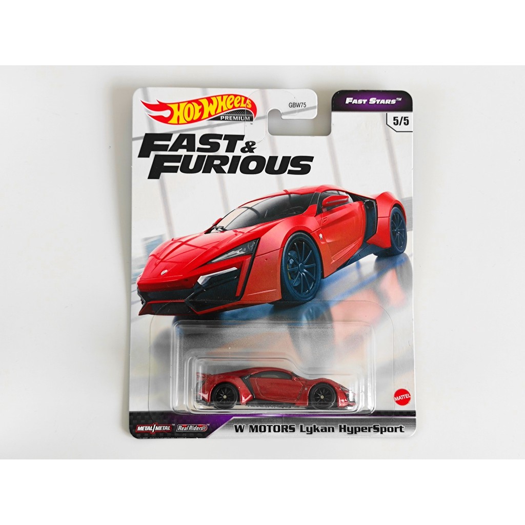 Hot Wheels Fast & Furious FAST STARS #5 W MOTORS Lykan HyperSport ...