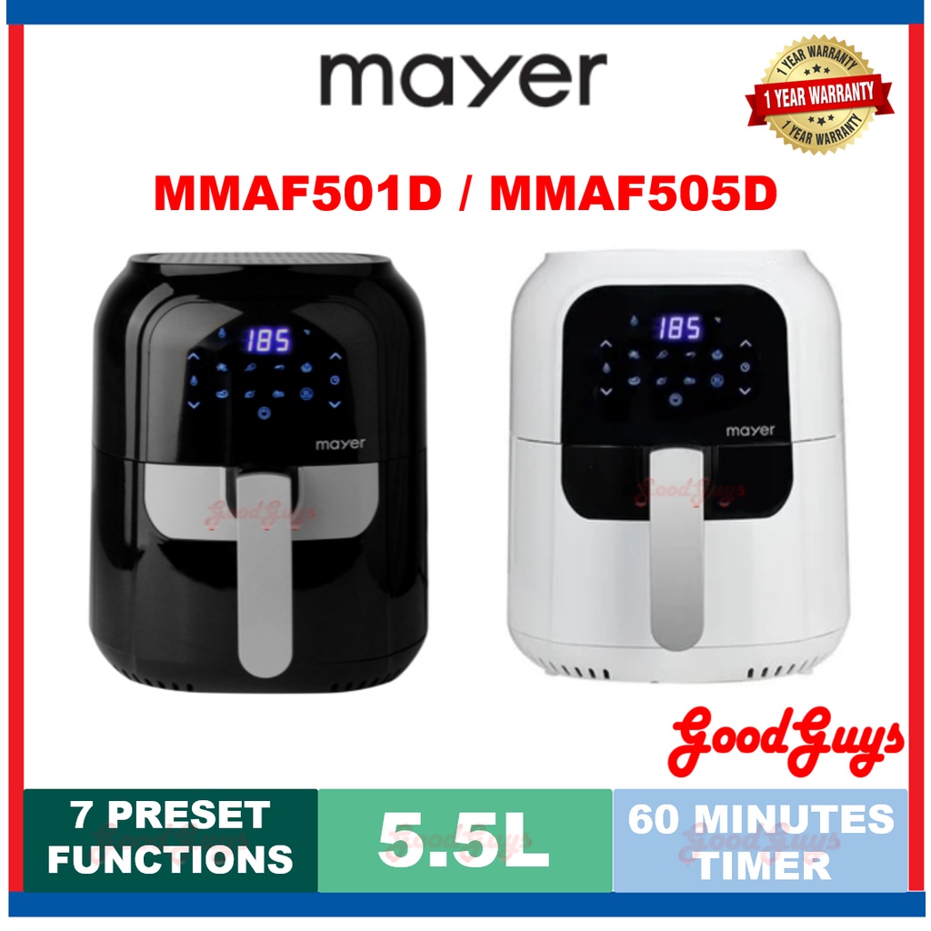 MAYER MMAF501D / MMAF505D 5.5L DIGITAL AIR FRYER 空氣炸鍋 空气炸锅 Shopee