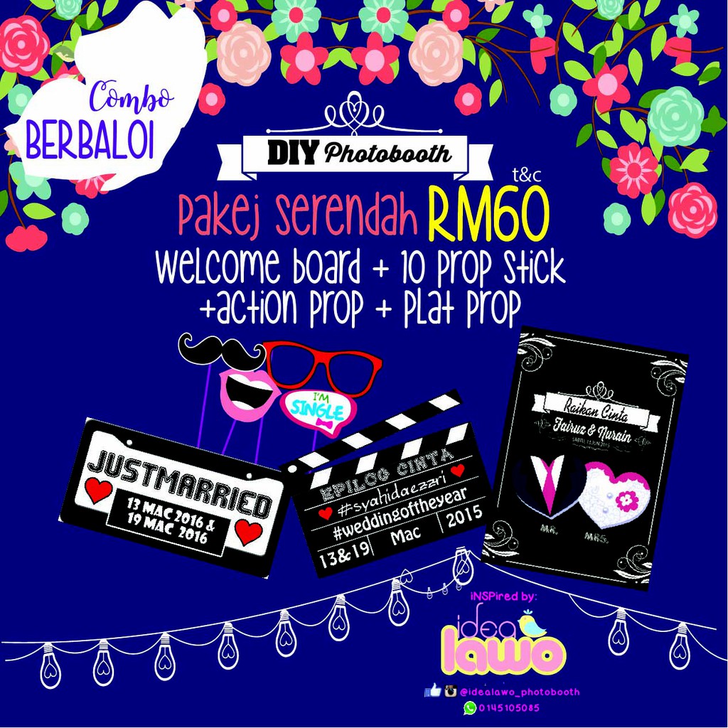 Props Photobooth Konvokesyen Bubble Talk Graduation Clapper