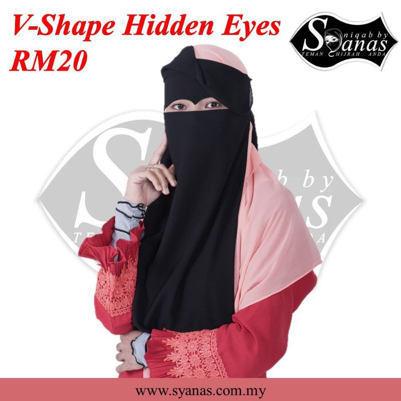 Niqab V Shape Hidden Eyes Shopee Malaysia 2142