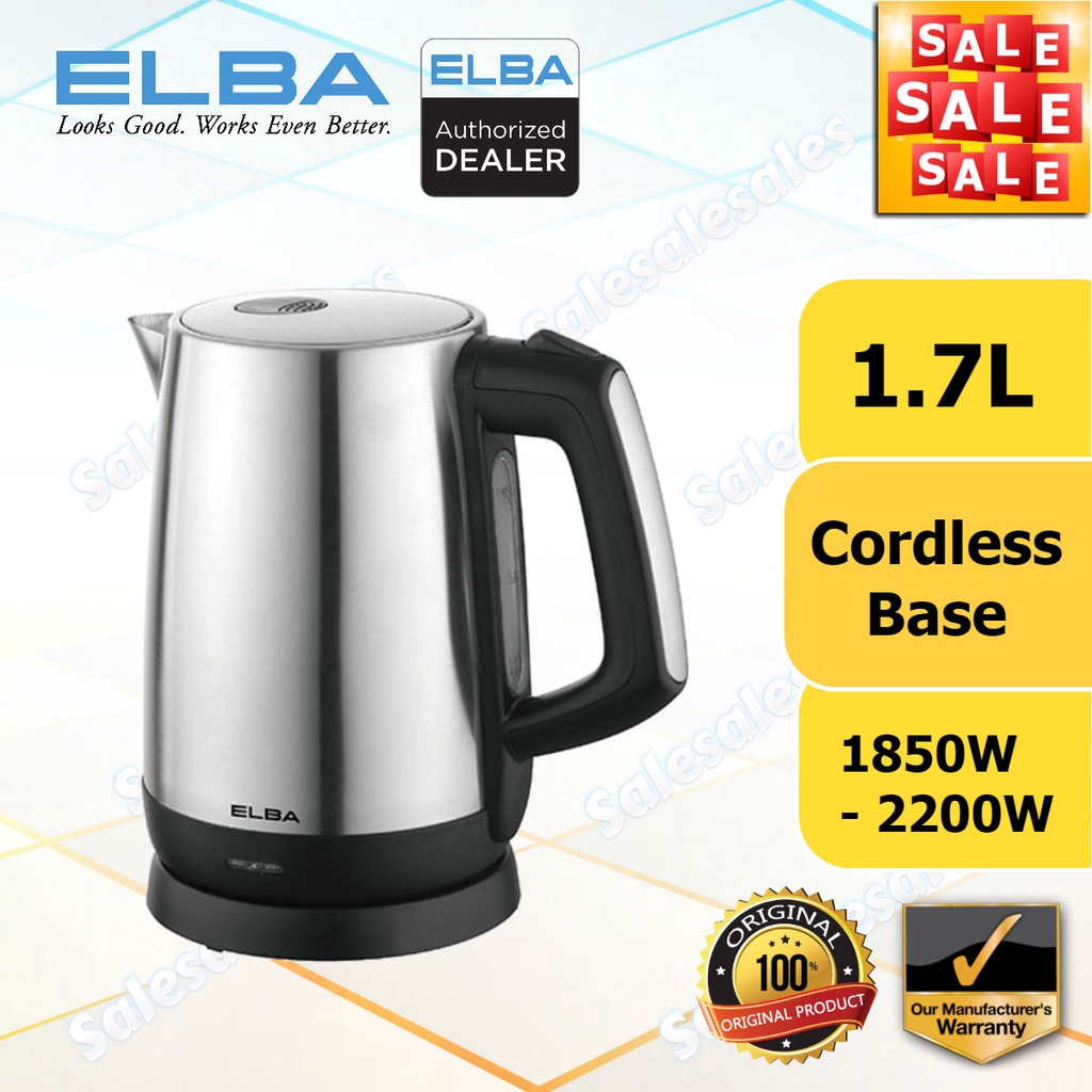 Toshiba Elba 1 7l Electric Jug Kettle Stainless Steel Water Boiler Cerek Elektrik Shopee Malaysia