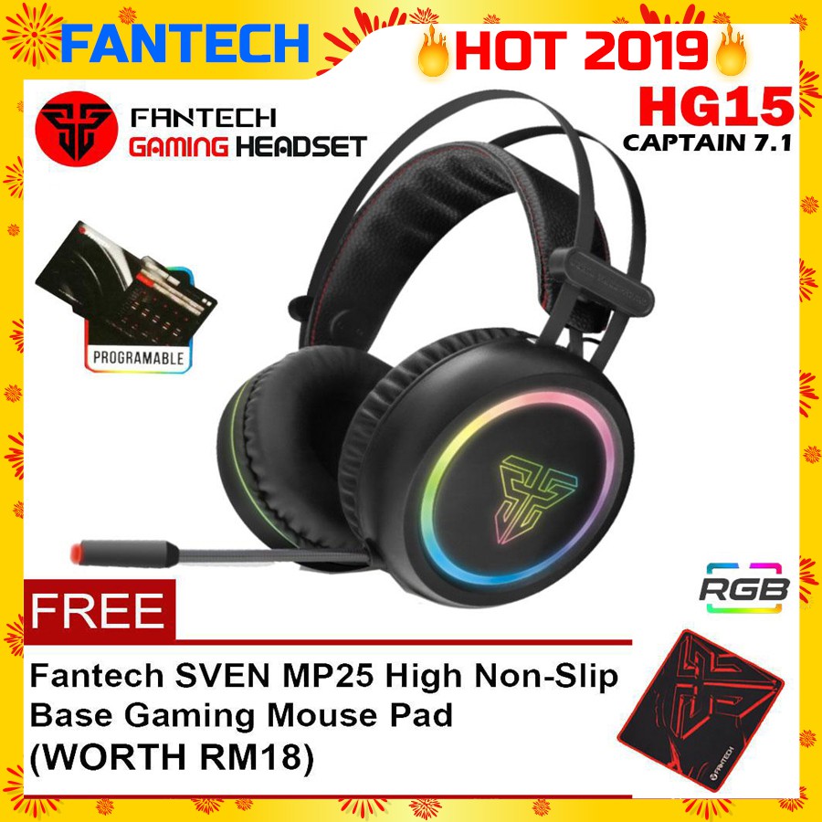  FANTECH HG15  CAPTAIN 7 1 Virtual Surround Sound Engine 