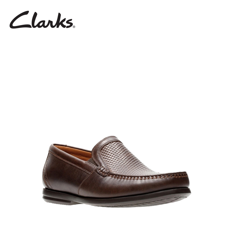 clarks mens brown dress shoes