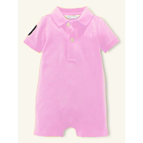 pink polo jumpsuit