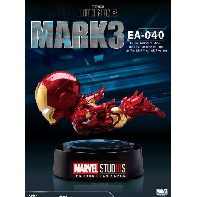 floating iron man action figure