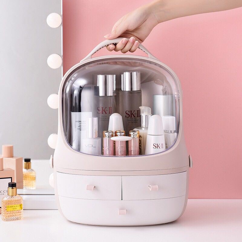 Travel Portable Hand Carry Cosmetic Box Women Makeup Case Large Professional Organizer For Cosmetics Makeup Tools Toilet Shopee Malaysia