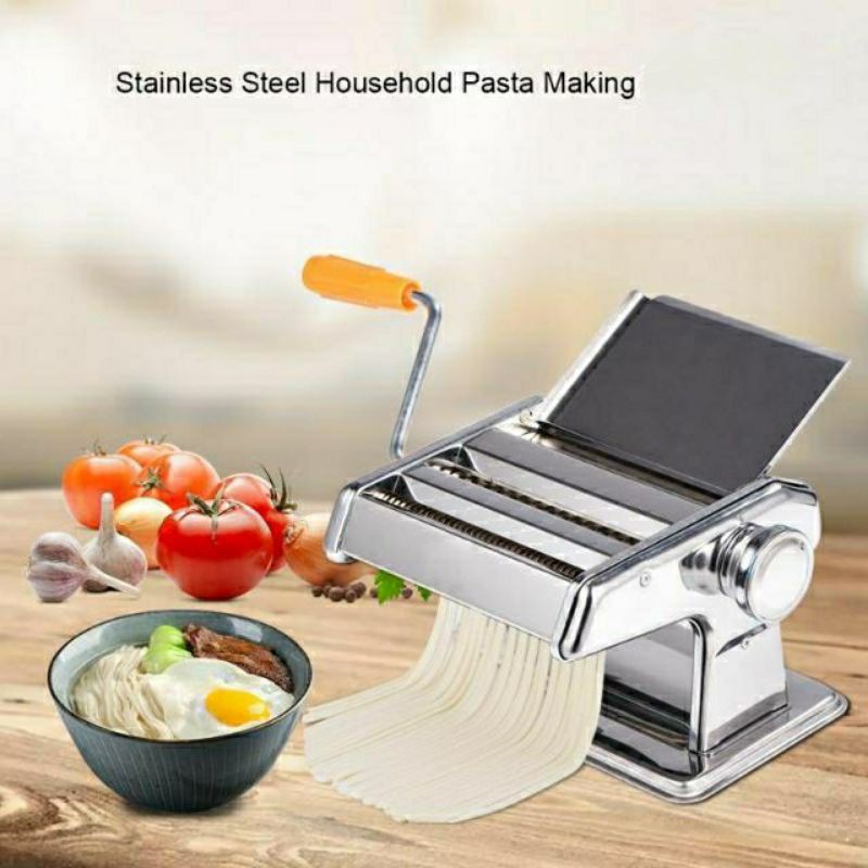 Choice Prep Electric Stainless Steel Hybrid Pasta Machine with 2-Speed  Motor - 120V