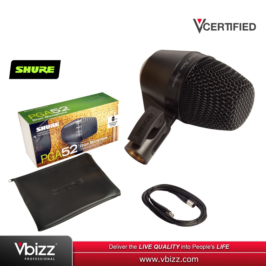 Shure Beta 98H/C Miniature Cardioid Condenser Clip-On Horn Microphone with  In-Line Preamp and XLR Connector