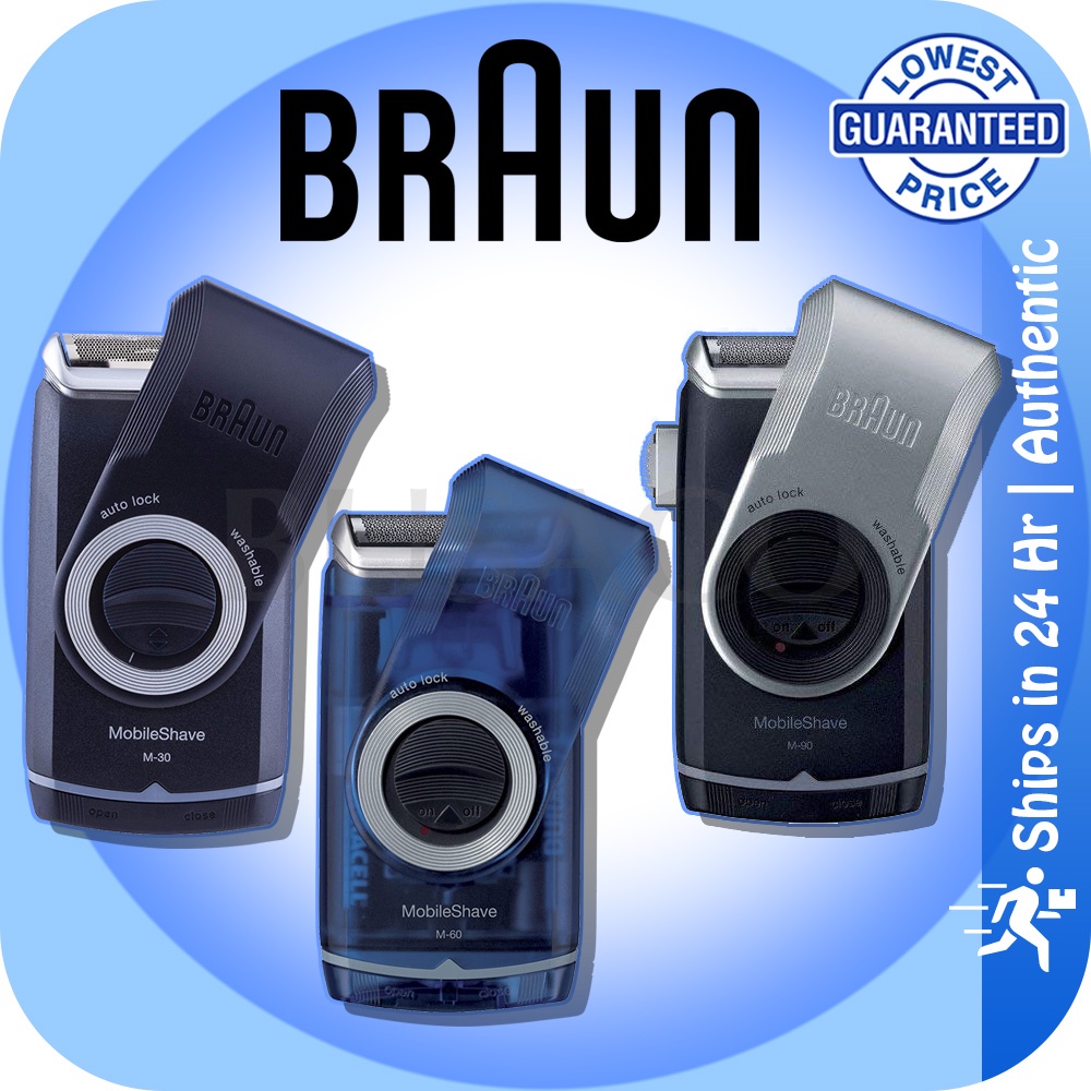 In Stock Braun Mobileshave M30 M60 M90 Portable Electric Shaver Razor For Men S Portable Shaver Travel Shaver Shopee Malaysia