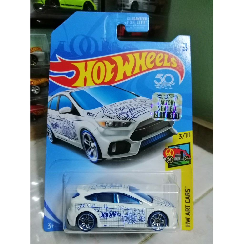 Hot Wheels Factory Sealed Hw Art Cars Ford Focus Rs Kmart Exclusive Shopee Malaysia