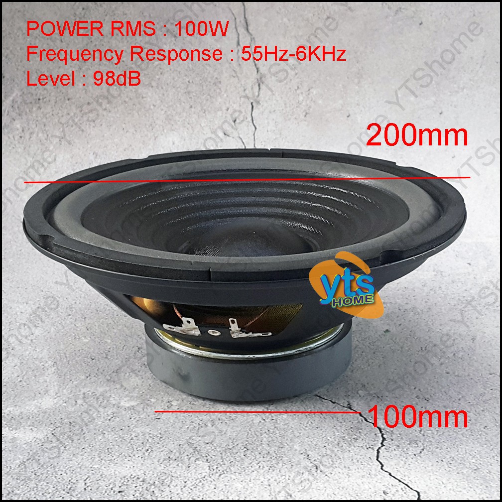 Kta 8 Inch Woofer Speaker Unit 200 Watt 8 Ohm 1pc Shopee Malaysia