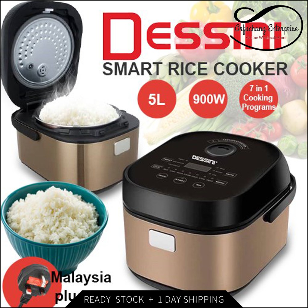 5L Dessini Smart Rice Cooker Kitchenware Pressure Cooke Steamer Pemasak