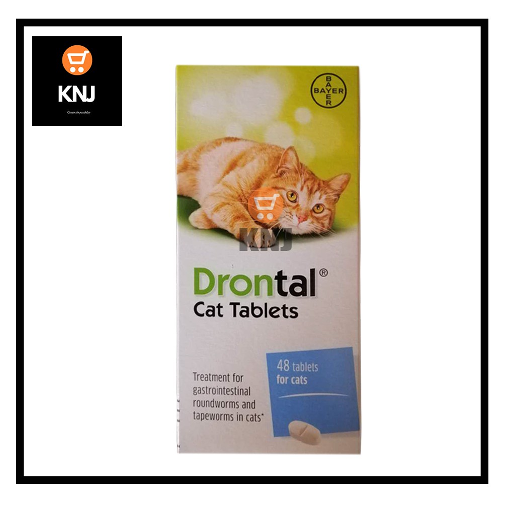 Drontal Cat Deworm Tablets/Ubat Cacing Kucing 1 Tablet 