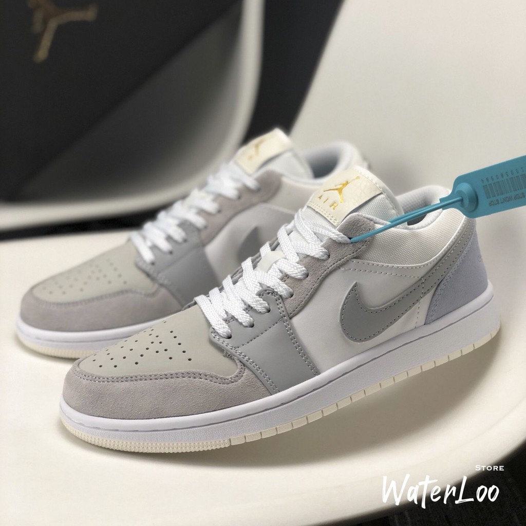 (Beautiful Version + Gift) AIR JORDAN 1 Low Paris Sneakers In White ...