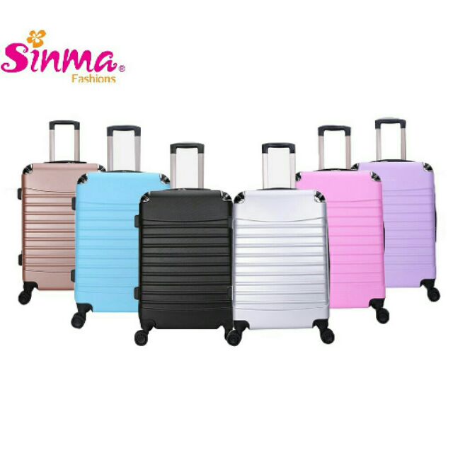 SRS ABS Plain Travel Luggage - 7 Colours Beg BAGASI MURAH | Shopee Malaysia
