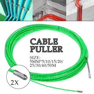5/10/20/30M Electrician Fish Tape Conduit Ducting Rodder Metal Cable Puller 