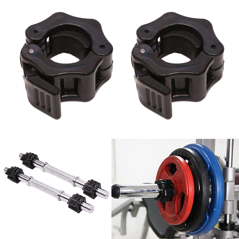 2Pcs 25mm Olympic Dumbbell Barbell Bar Lock Weight Clamps Collars Gym Training 